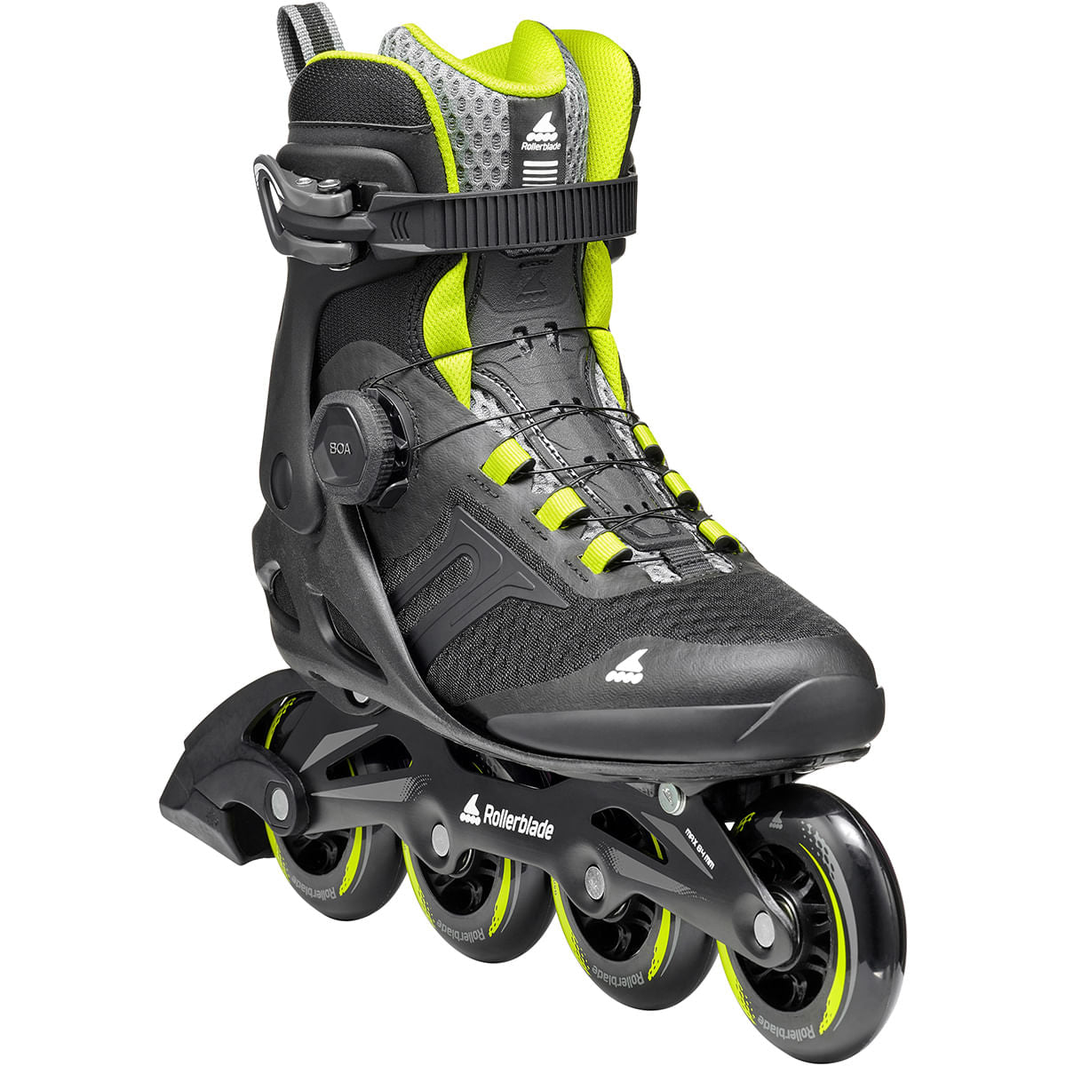 Rollerblade Mens Macroblade 84 BOA Inline Skates in Black Color