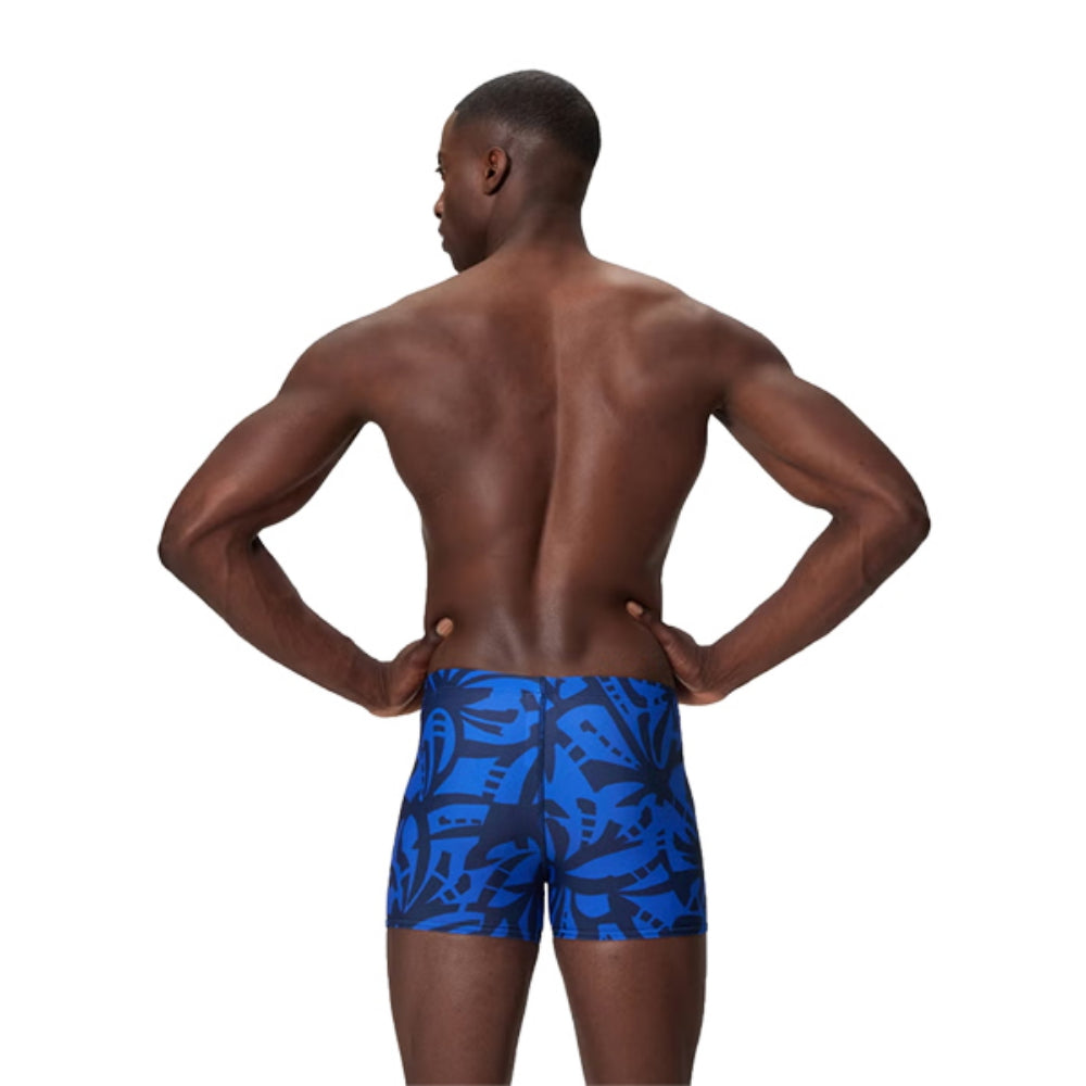 Speedo Mens Print Beachsquare Leg Swimsuits in Multi Color