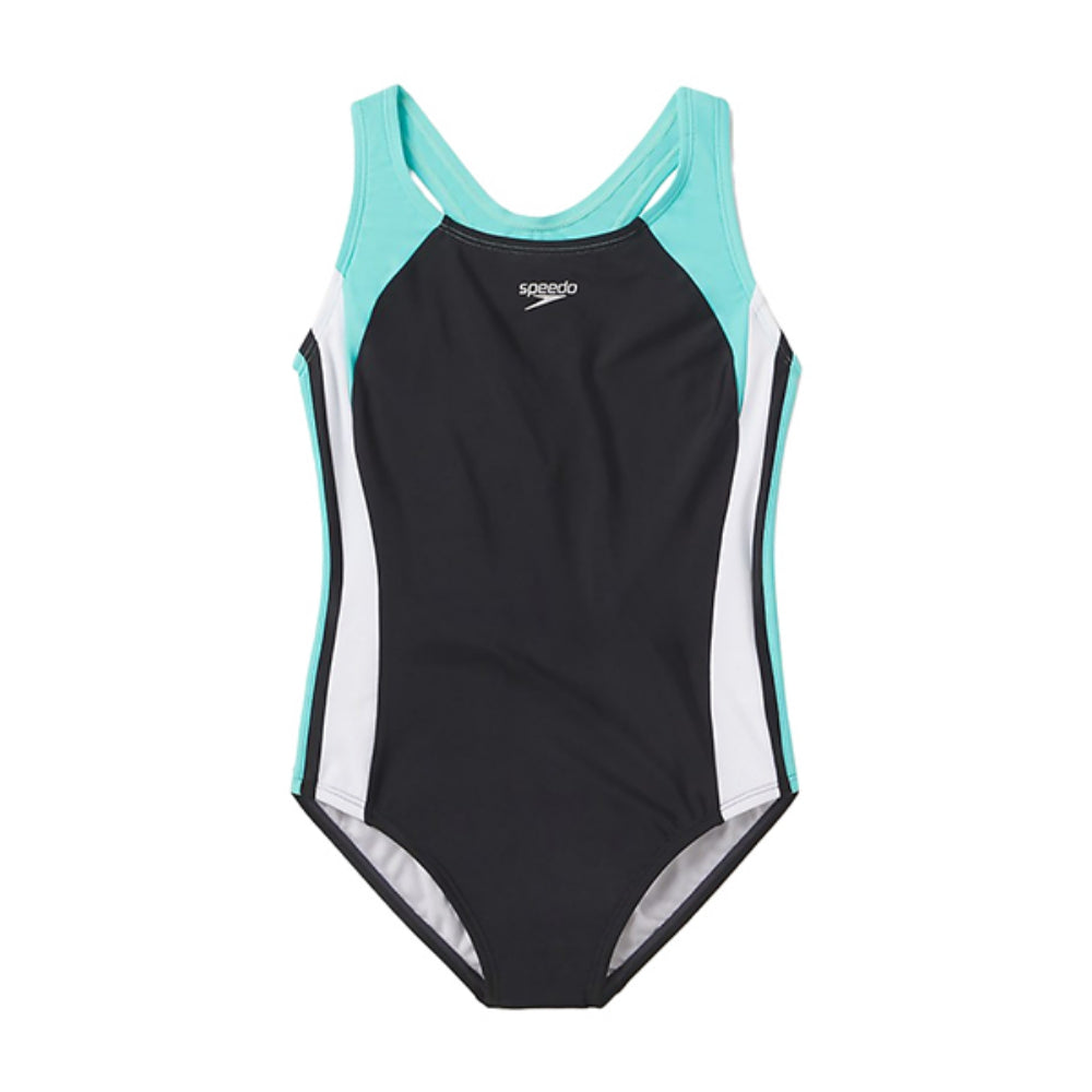Speedo Kids Infinity Splice 1 Swimsuits in Black Color