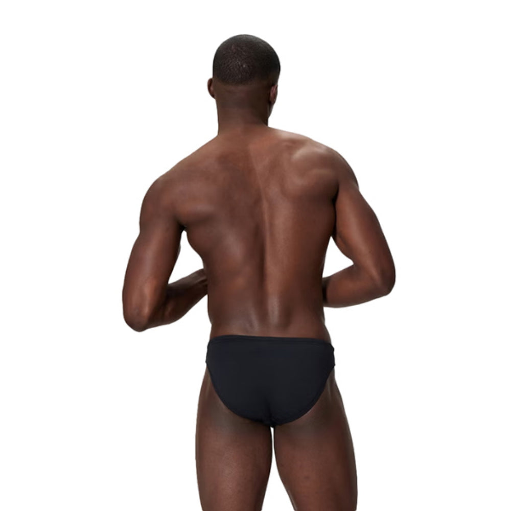 Speedo Mens Solid The Brief 1 5 Inch Swimsuits in Black Color