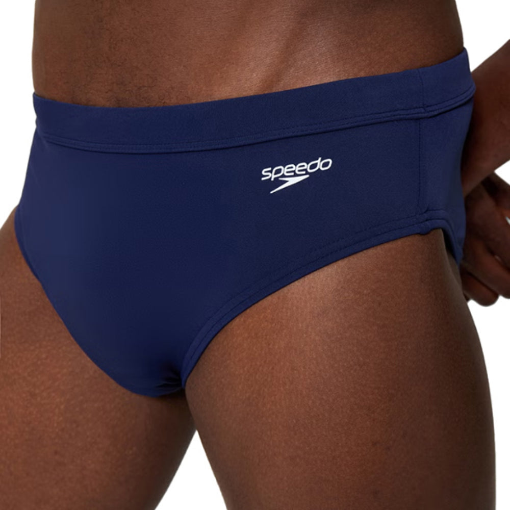 Speedo Mens Solid The Brief 3 In Swimsuits in Blue Color