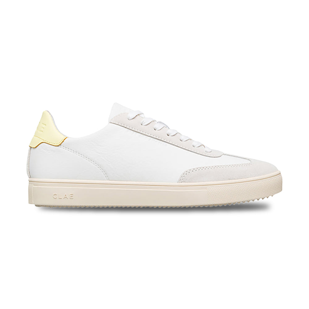 Clae Mens Deane Sneakers in White Color