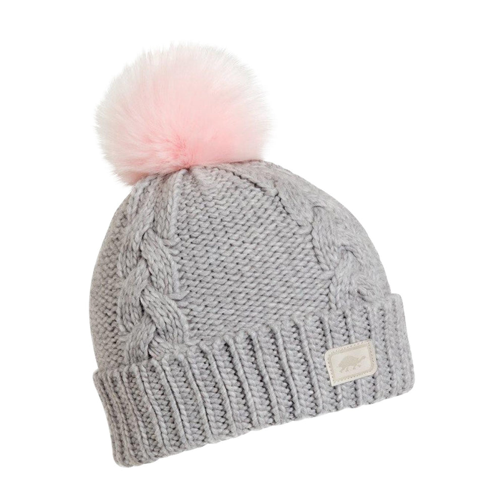 Turtle Fur Kids Yth Lizzy Beanie Winter Hats in Grey Color