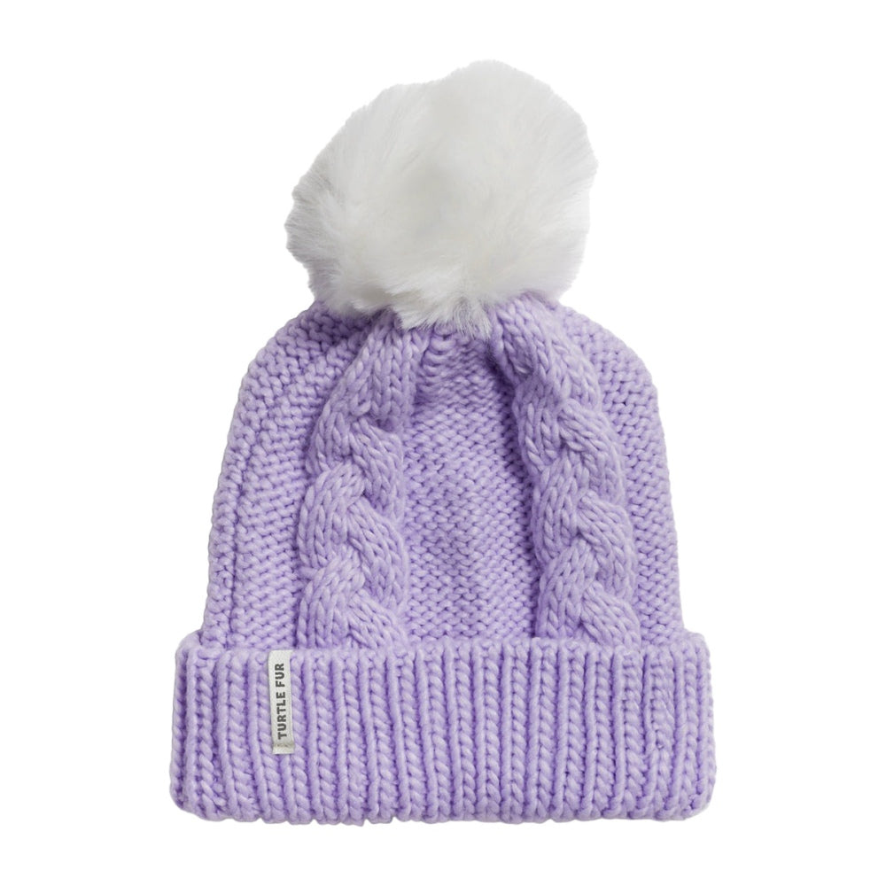 Turtle Fur Kids Yth Lizzy Beanie Winter Hats in Purple Color