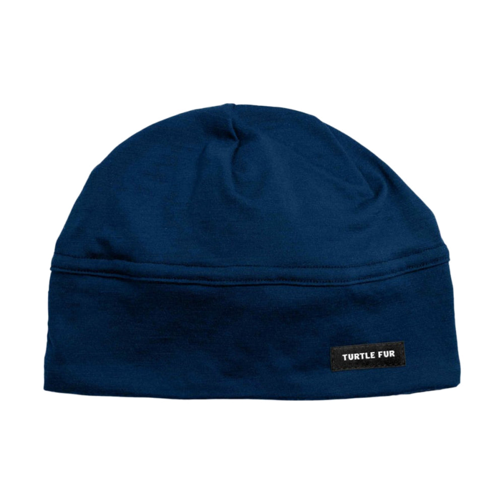 Turtle Fur Unisex Merino Beanie Winter Hats in Blue Color