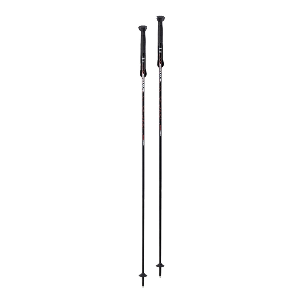Swix Redline Phoenix Carbon Ski Poles in Black Color