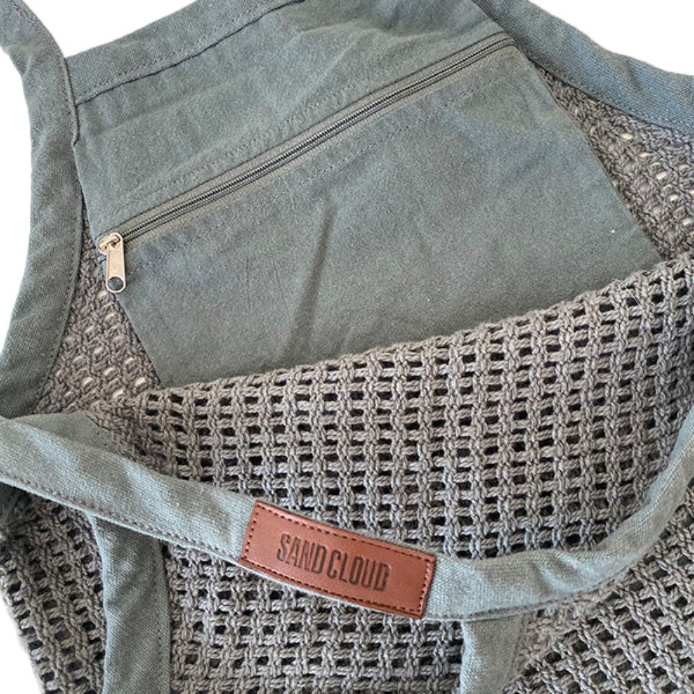 Sand Cloud Net Market Bag in Grey Color