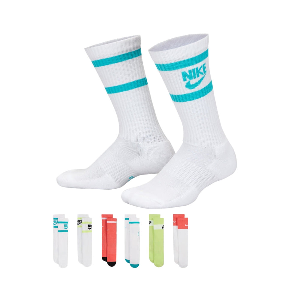 Nike Kids Yth Nike Everyday 6Pk So Socks in Multi Color