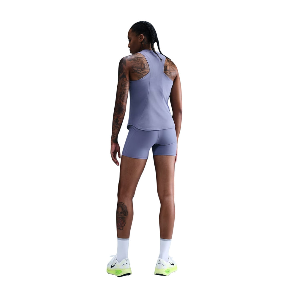 Nike Womens Nk Swift Df Tank Top in Blue Color