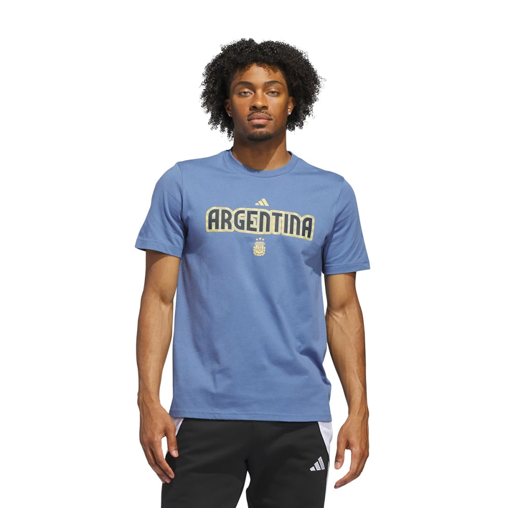 Adidas Mens Wc26 Argentine short sleeve Fan Apparel in Blue Color