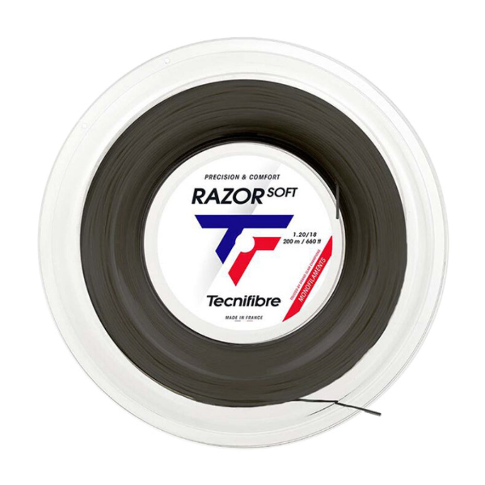Tecnifibre Razor Soft Tennis Strings in Black Color