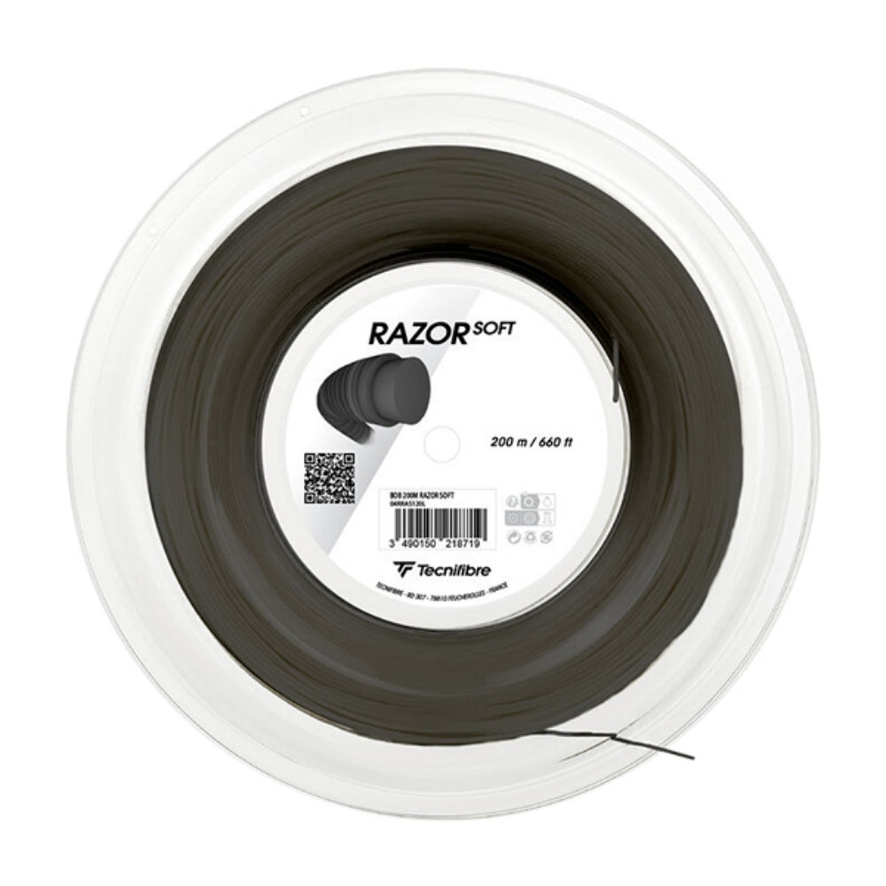 Tecnifibre Razor Soft Tennis Strings in Black Color