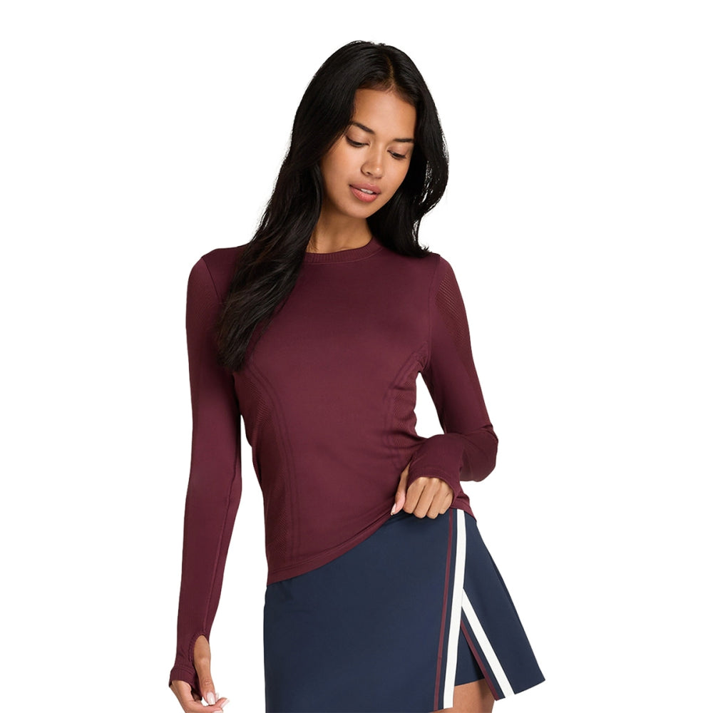 Wilson Womens Pro Seamless Long Slee Tops in Blue Color