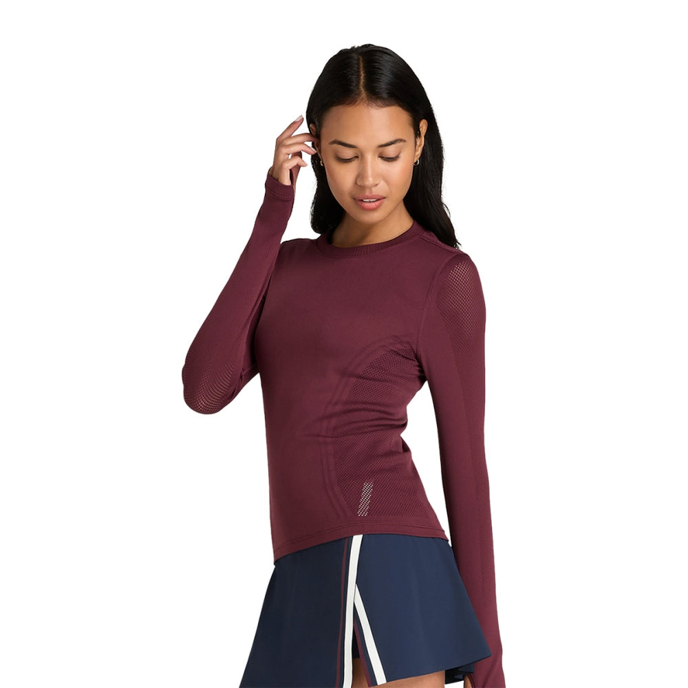 Wilson Womens Pro Seamless Long Slee Tops in Blue Color
