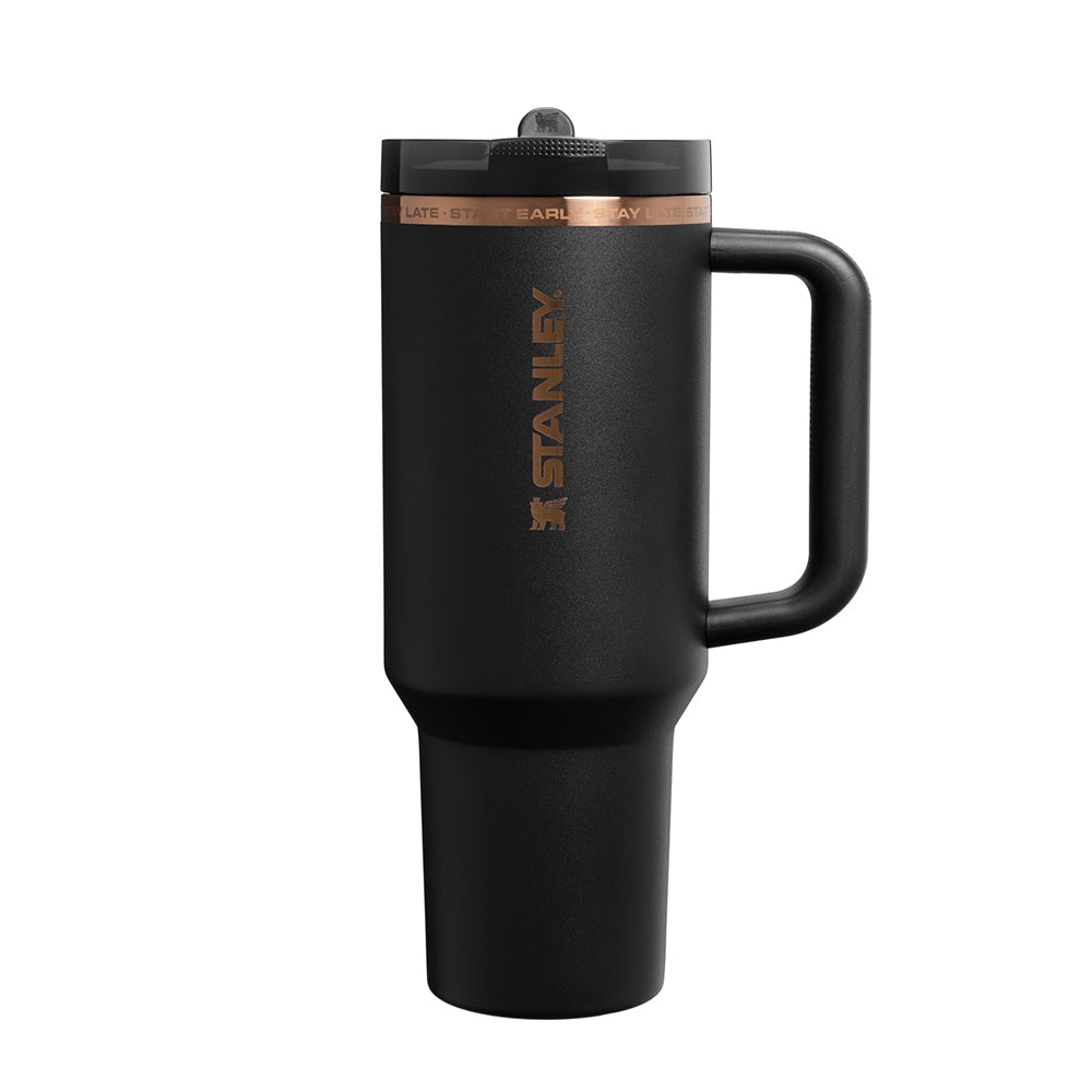 Stanley Cup Unisex Messi Ltd Quenchr 40Oz Water Bottles in Black Color