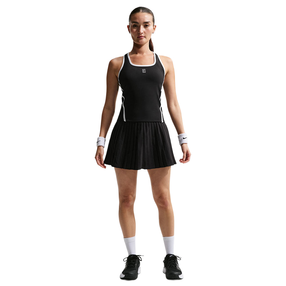 Nike Womens High Waited Pleated Skir Skirts in Black Color