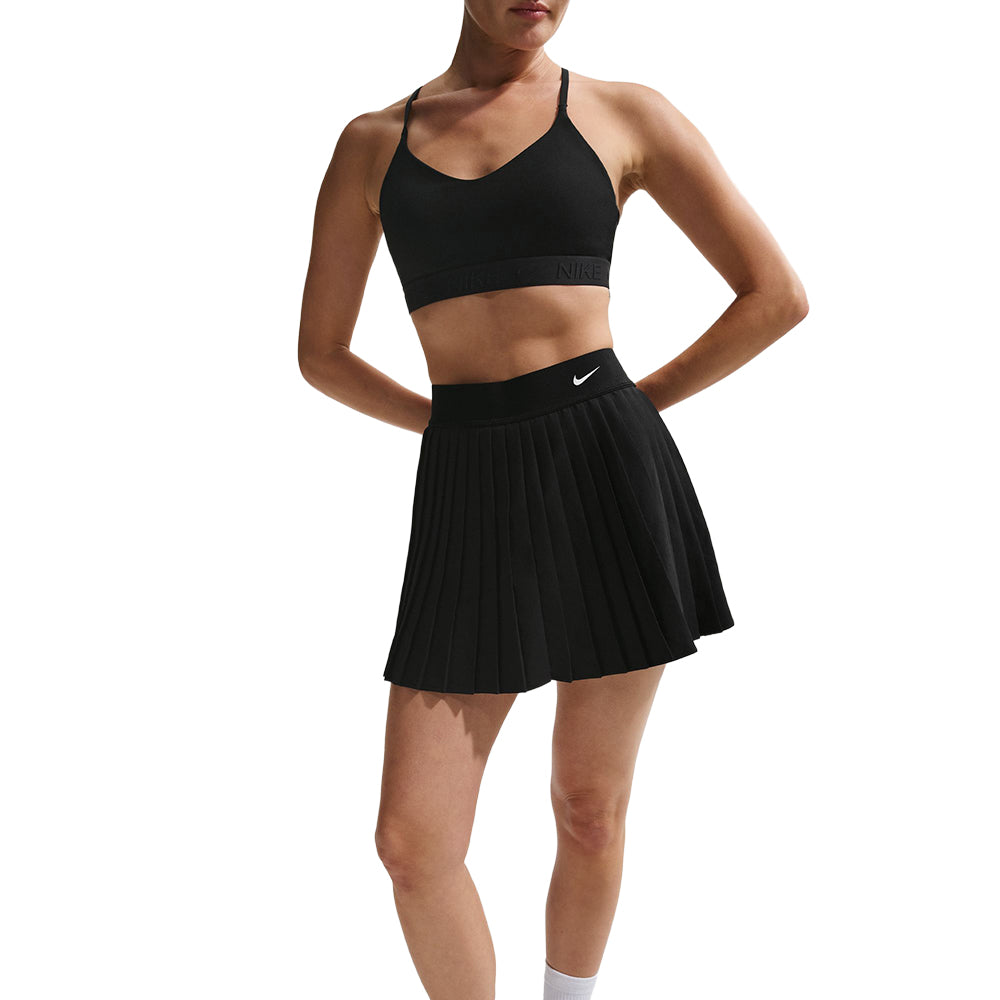 Nike Womens High Waited Pleated Skir Skirts in Black Color