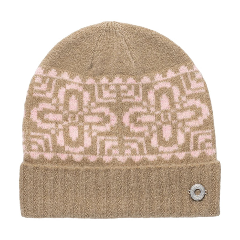 Kari Traa Womens Disa Beanie Winter Hats in Khaki Color