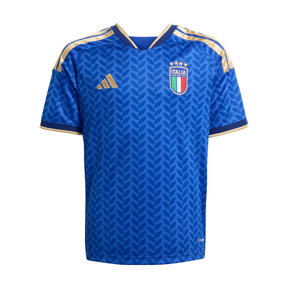Adidas Kids Figc H Jersey Y Boblue Fan Apparel in Blue Color