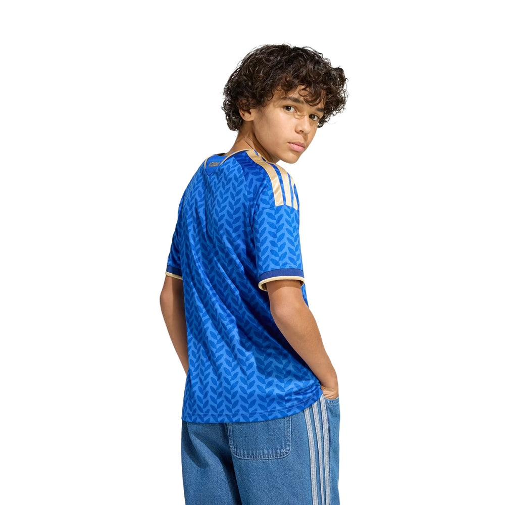 Adidas Kids Figc H Jersey Y Boblue Fan Apparel in Blue Color