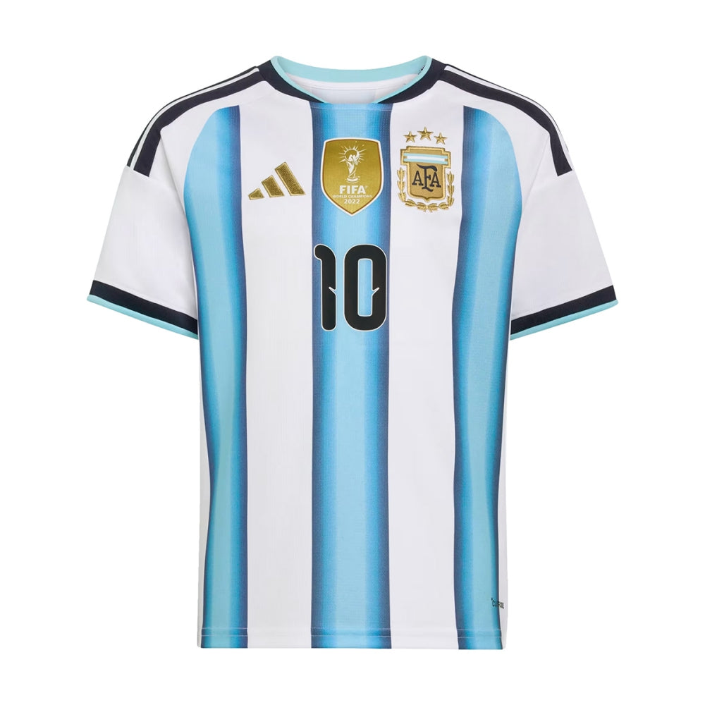 Adidas Kids Argentina Messi home Jrsy Fan Apparel in White Color