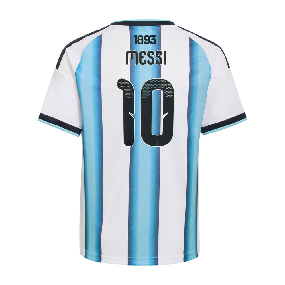 Adidas Kids Argentina Messi home Jrsy Fan Apparel in White Color