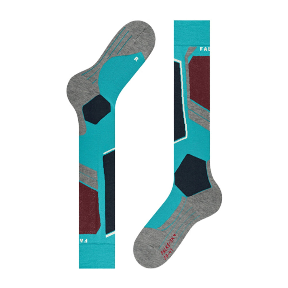 Falke Womens Sk4 Lightweight Cushi Socks in Blue Color
