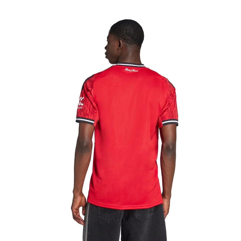 Adidas Mens Man Untd home replica jersey Fan Apparel in Red Color