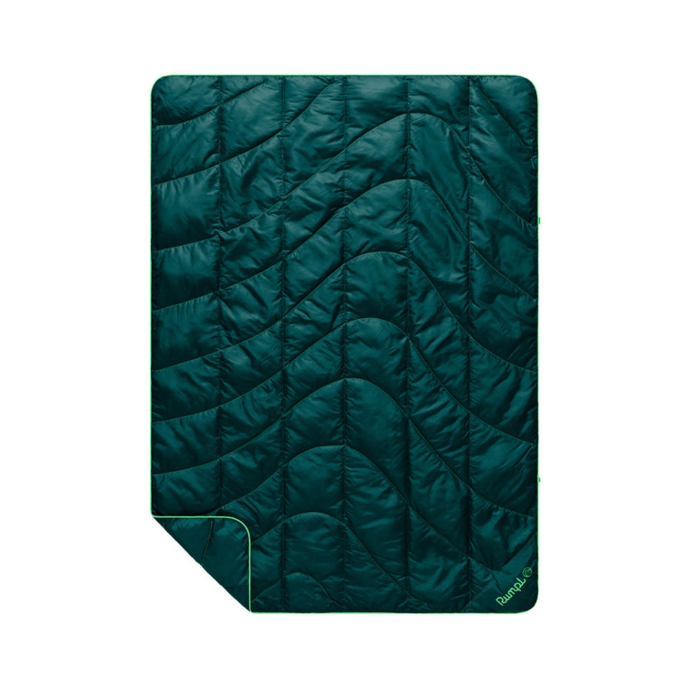 Rumpl Unisex Travel Puffy Blanket in Green Color