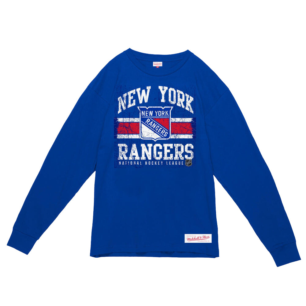 NYT LOGO LOCK UP LS TEE | ROYAL