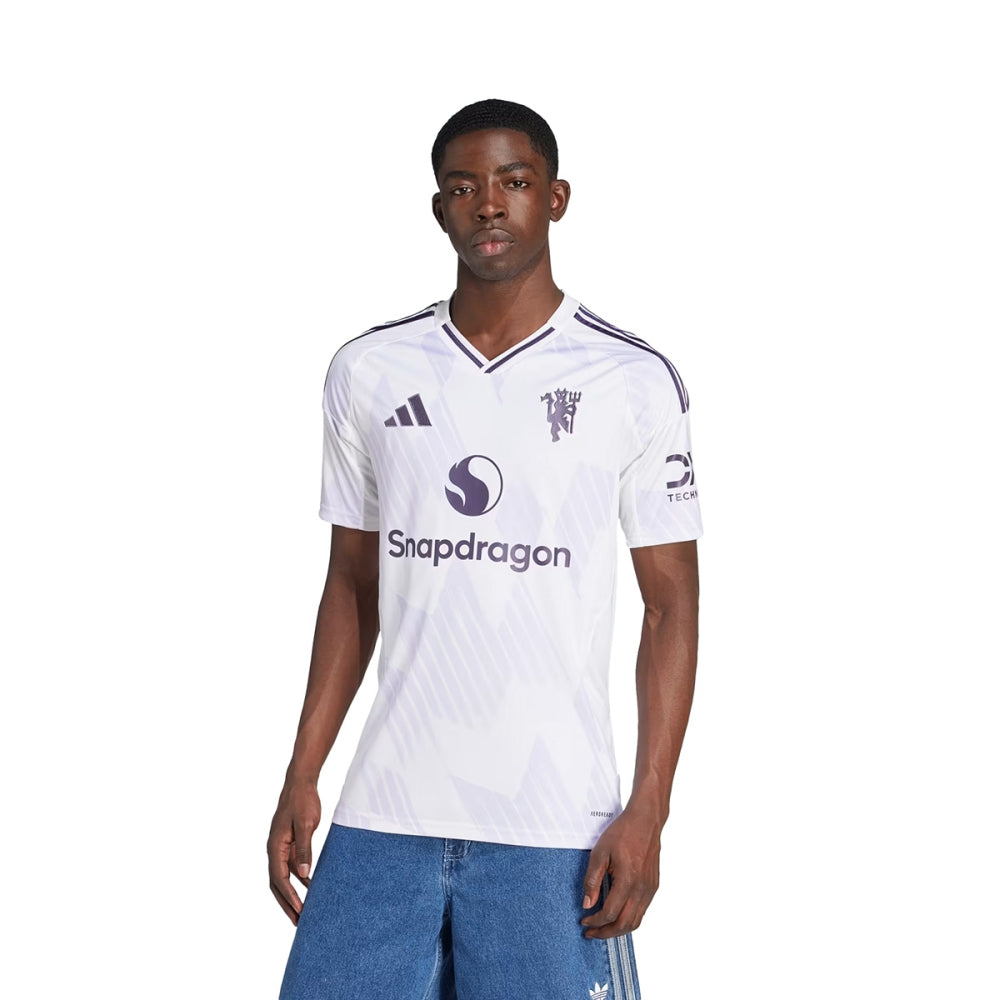 Adidas Mens Man Untd away replica jersey Fan Apparel in White Color