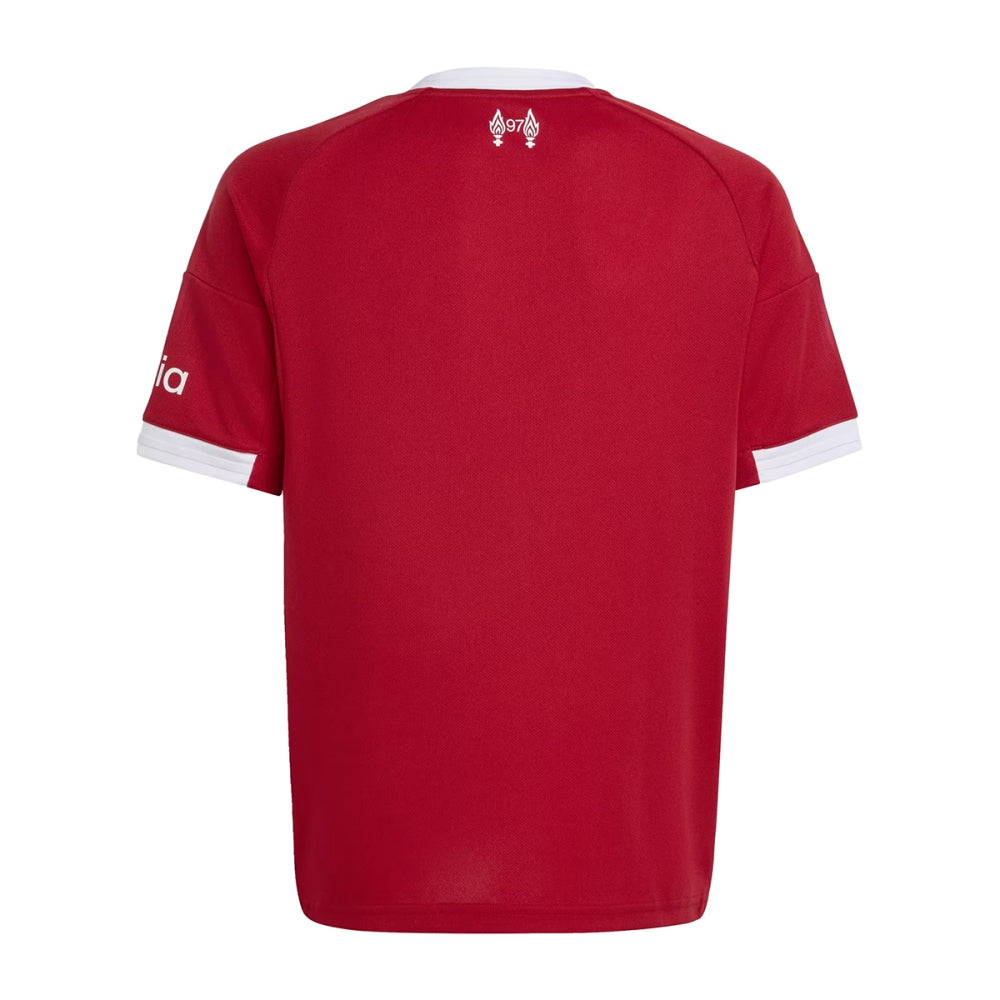 Adidas Kids Liverpool Fc home Rep Jrsy Fan Apparel in Red Color