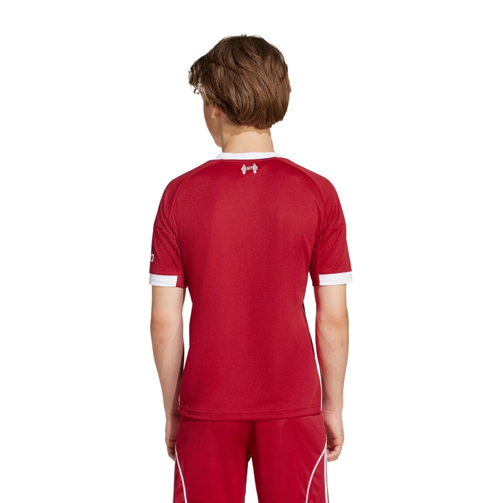 Adidas Kids Liverpool Fc home Rep Jrsy Fan Apparel in Red Color