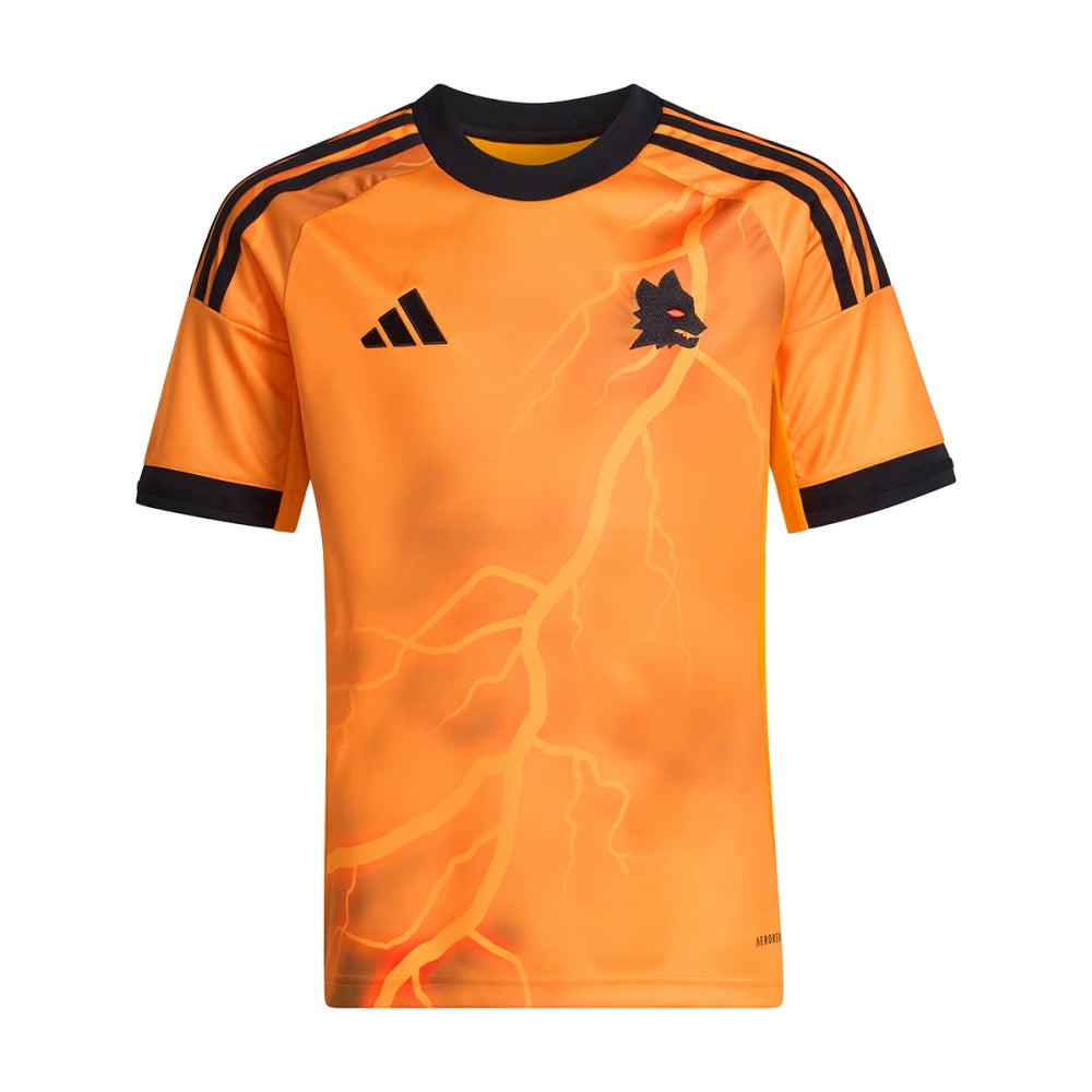 Adidas Kids Roma away replica jersey Fan Apparel in Grey Color