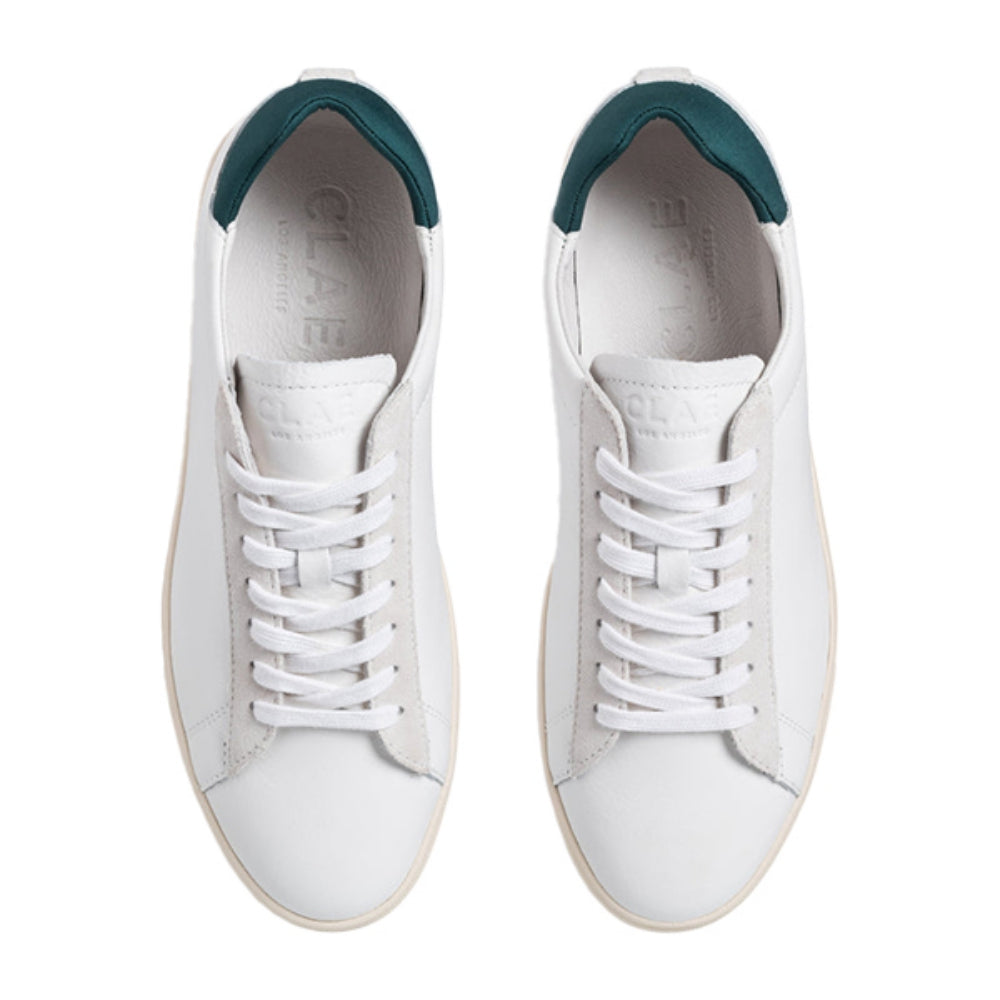 Clae Mens Bradley Sneakers in White Color