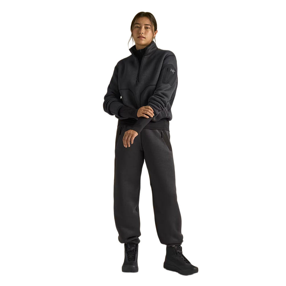 COVERT 1/2 ZIP W | BLACK HEAT