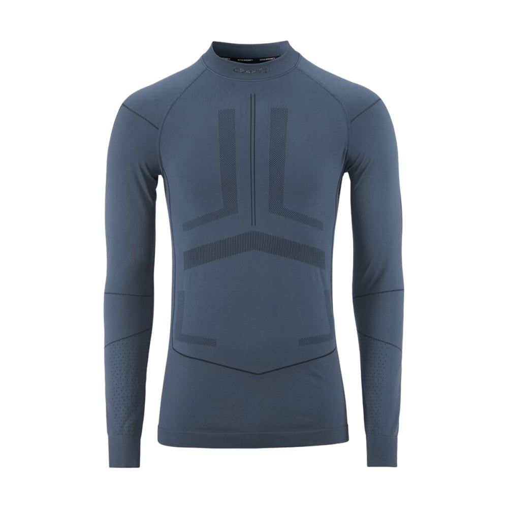 Craft Mens Actv Int Crew Ls Tops in Blue Color
