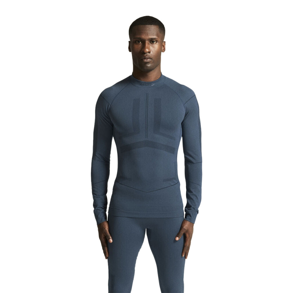 Craft Mens Actv Int Crew Ls Tops in Blue Color