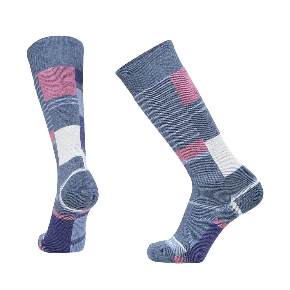 Le Bent Unisex Oaken Full Cushion Snow Socks in Blue Color