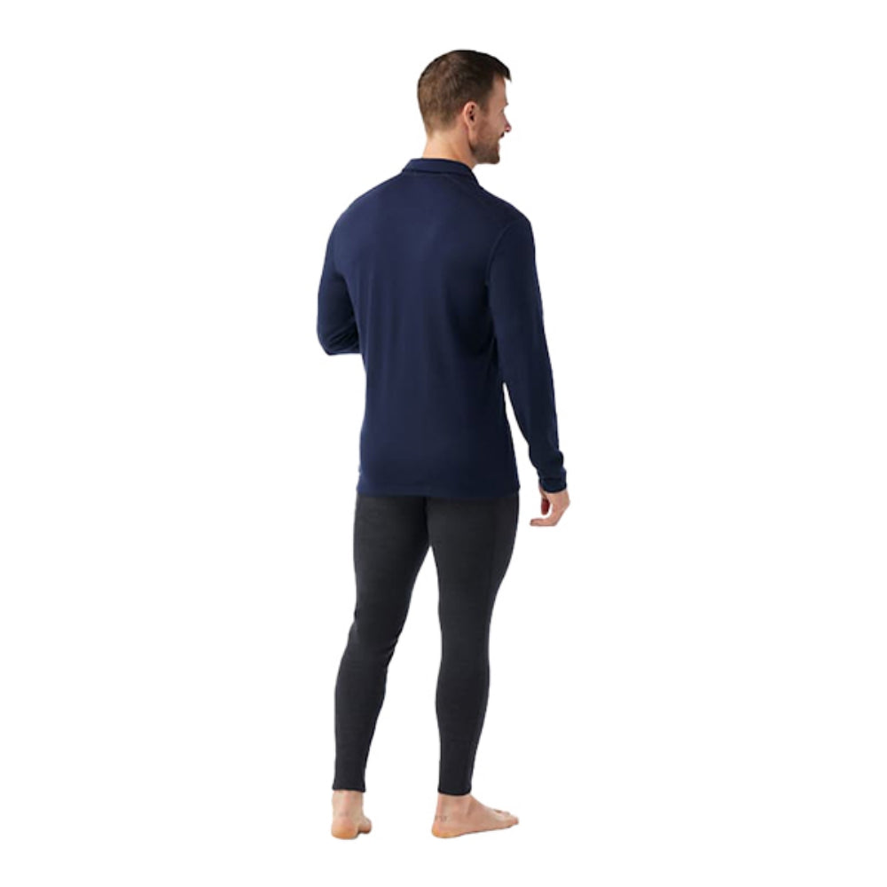 Smartwool Mens Classic Merino 1/4 Zi Baselayers in Blue Color