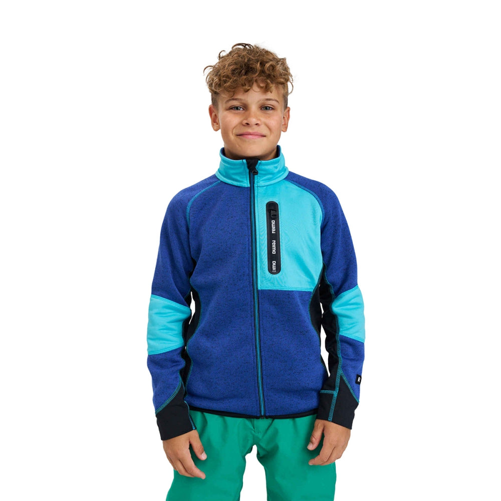 Reima Kids Liukuen Fllece Zipup Boy Midlayer in Blue Color