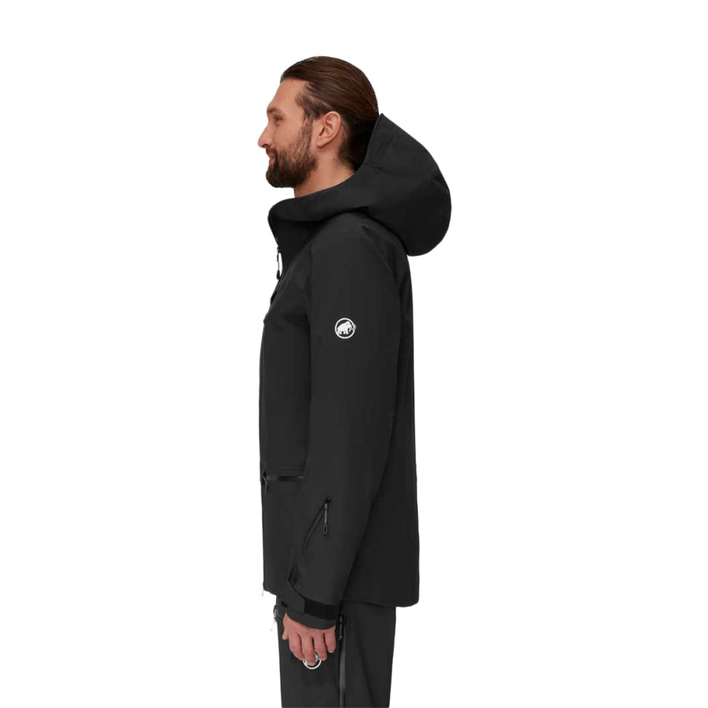 Mammut Mens Haldigrat Hs Hooded Mjk Shells in Black Color