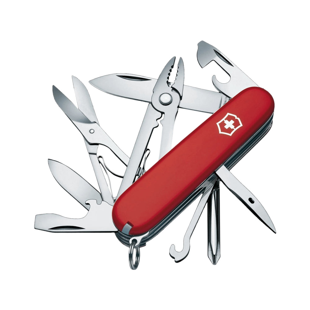 Victorinox Swiss Army Unisex Deluxe Tinker Multi-Tools in Red Color
