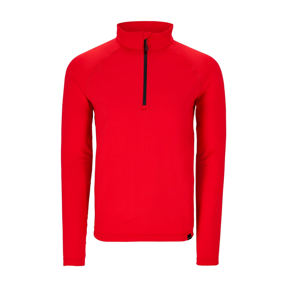 Obermeyer Mens Oly Base Layer Zip664 Midlayer in Red Color
