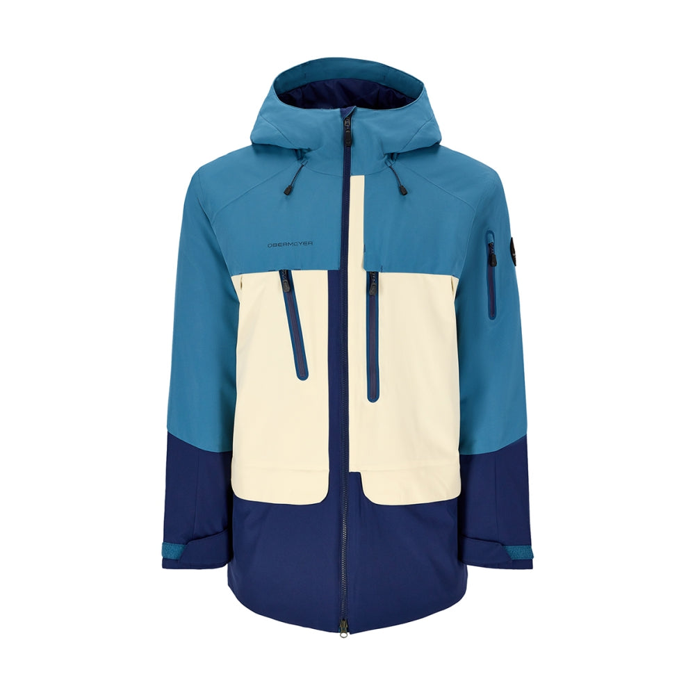 Obermeyer Mens Cirque Jacket Skiing & Snowboarding Jackets in Blue Color