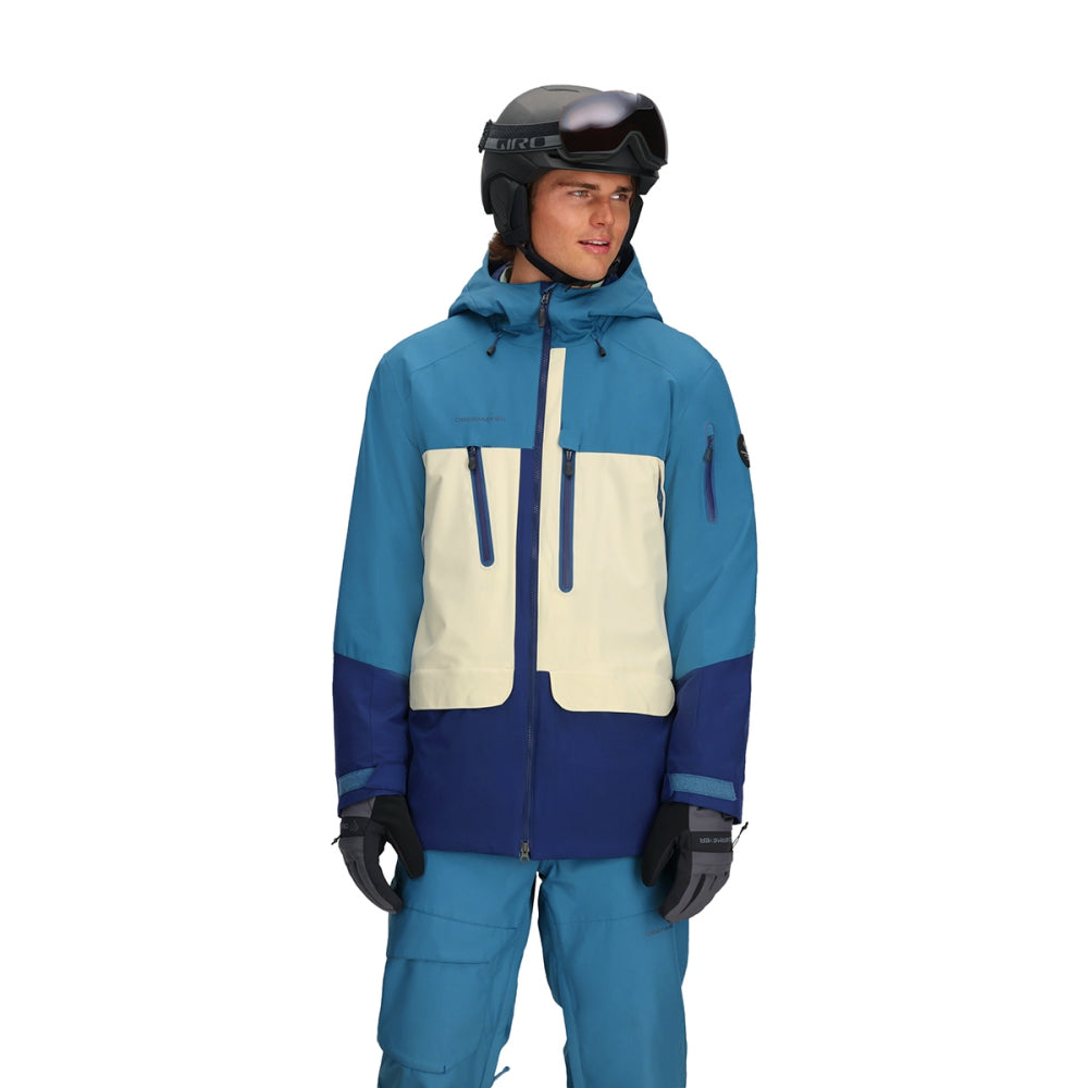 Obermeyer Mens Cirque Jacket Skiing & Snowboarding Jackets in Blue Color