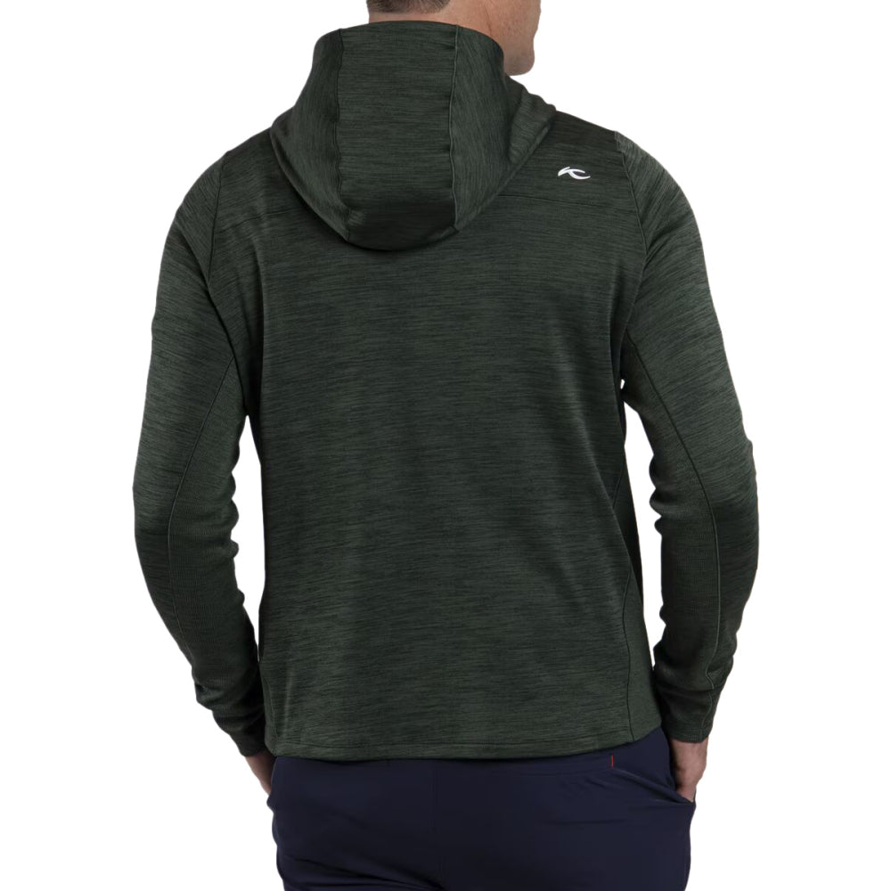Kjus Mens Liam Hooded 1/2 Zip Jackets in Yellow Color