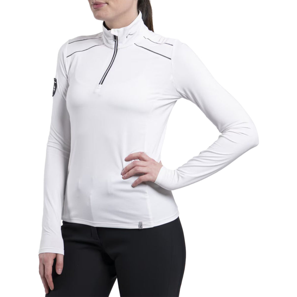 Kjus Womens W/Downhill Midlayer in White Color