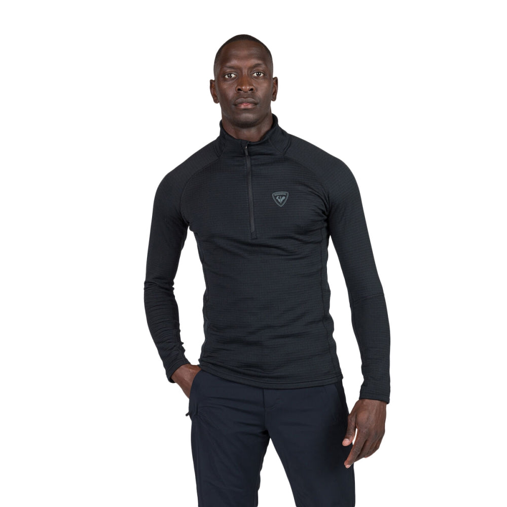 Rossignol Mens Blaclside Fleece Midlayer in Black Color