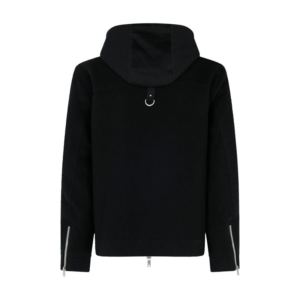 Moose Knuckles Mens Snowden Shirt Jkt Midlayer in Black Color